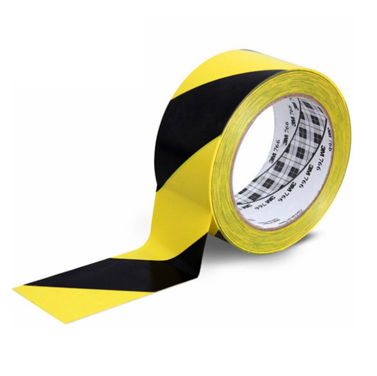 3M Safety Warning Tape 766 Black/Yellow