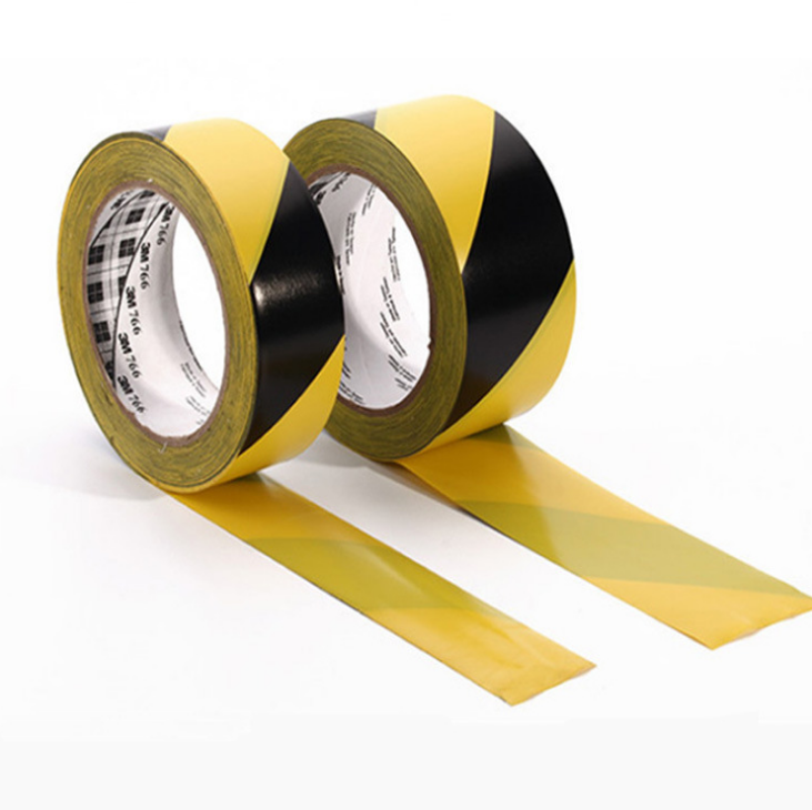 3M Safety Warning Tape 766 Black/Yellow