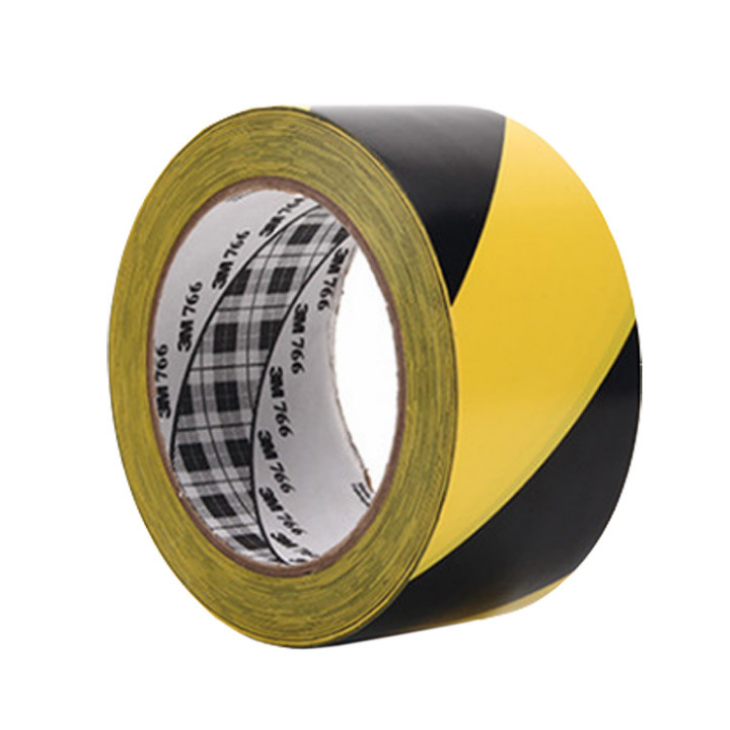 3M Safety Warning Tape 766 Black/Yellow