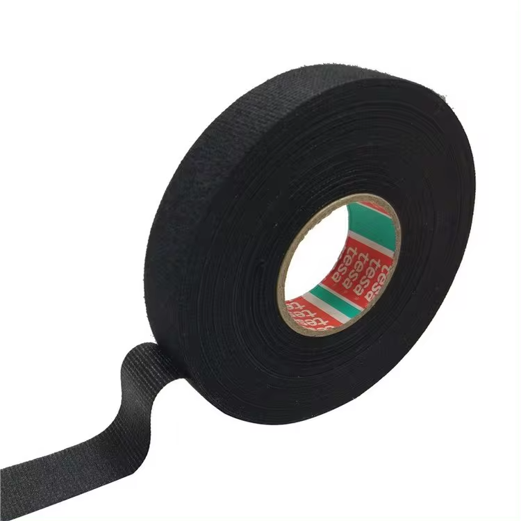 TESA 51025 PV10 is a hand-tearable PET fabric-backed adhesive tape.