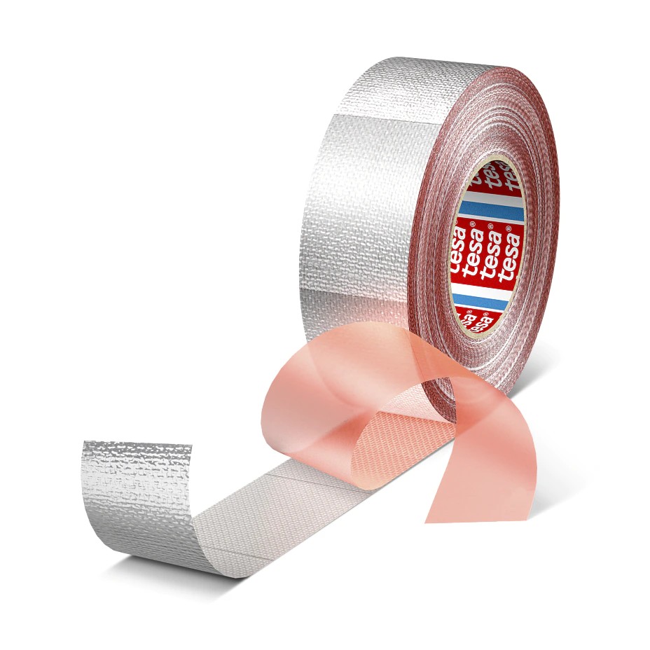 Tesa 68000 PV1 fiberglass cloth aluminum foil tape, used for heat reflection protection in automotiv